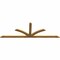 Ekena Millwork Richland Rough Sawn Timber Gable Bracket, Western Red Cedar, 108"W x 36"H x 2"D x 4"F, 8/12 Pitch GBW108X36X0204RIC00RWR - alternate 2